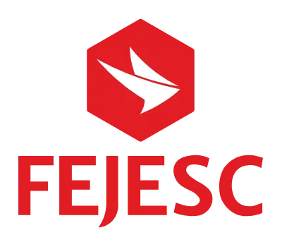 Logo da Federação de Empresas Juniores do Estado de Santa Catarina (FEJESC) - Parceira EJIFAR.
