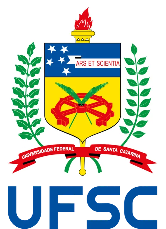 Brasão oficial da Universidade Federal de Santa Catarina (UFSC) - Sede da EJIFAR.